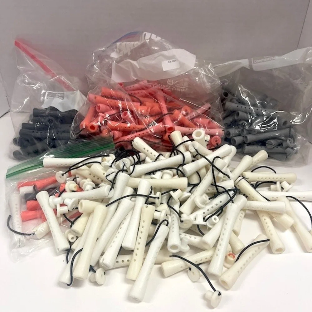 Vintage Plastic Perm Curler Rods for Retro Hairstyles Over 200 Rods